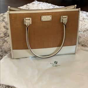 Kate Spade Straw/leather handbag